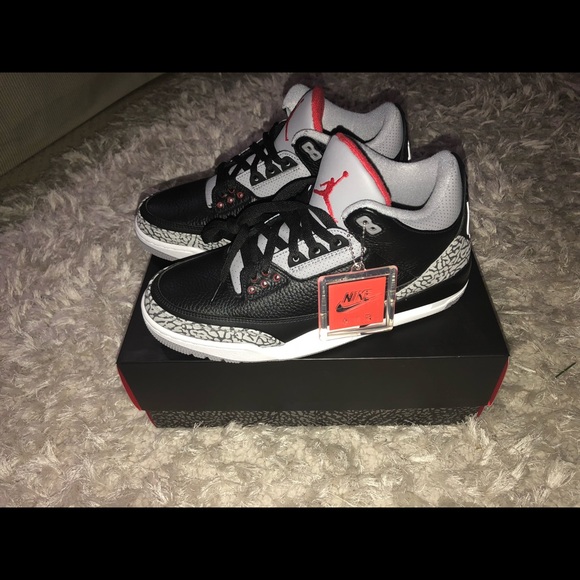 ✨Sold✨ Air jordan 3 black cement - Picture 1 of 4